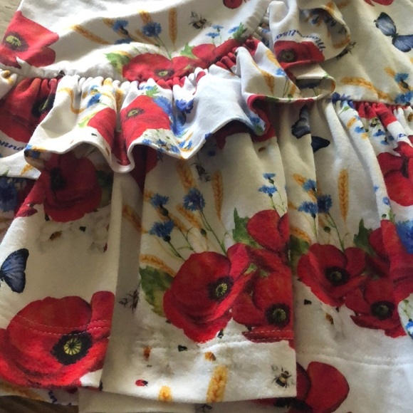 Never worn MONNALISA 24M dress ruffle - Picture 2 of 6